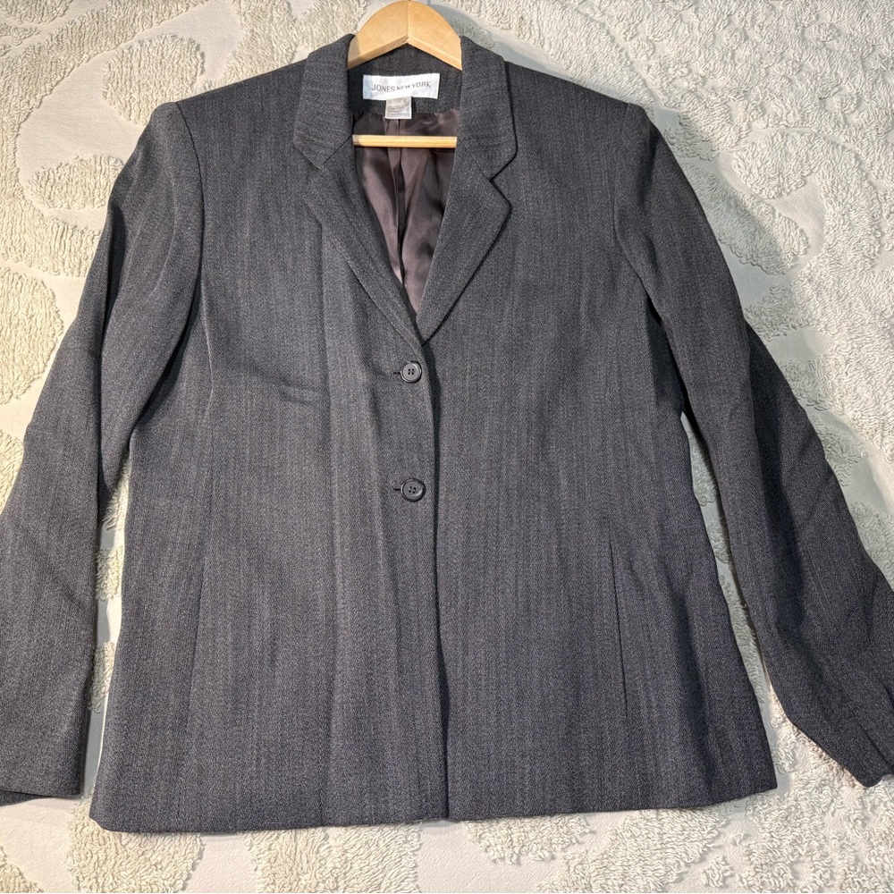 Jones New York Gray Career Blazer Size 14 - 2.035